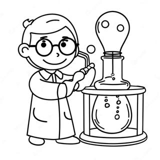 Exciting Science Experiment Coloring Page 27764-22259