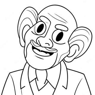 Unspeakable Character In Action Coloring Page 2777-2262