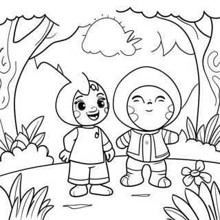 Garten Of Ban Ban 4 Adventure Scene Coloring Page 27784-22273