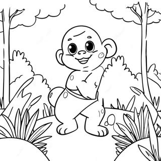 Garten Of Ban Ban 4 Adventure Scene Coloring Page 27784-22274