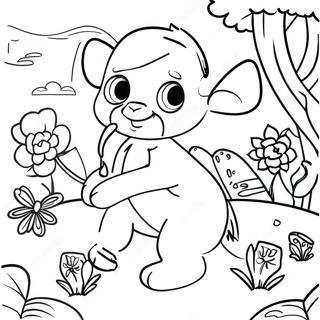 Garten Of Ban Ban 4 Adventure Scene Coloring Page 27784-22275