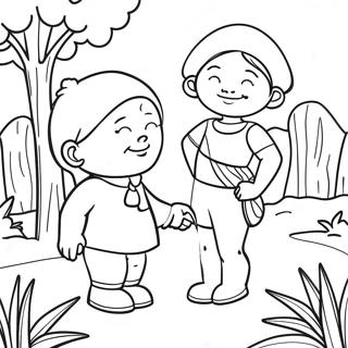 Garten Of Ban Ban 4 Adventure Scene Coloring Page 27784-22276