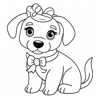 Puppy Barbie Dog Coloring Pages