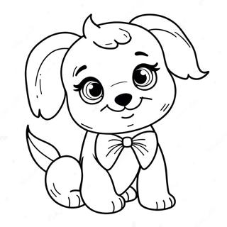 Puppy Barbie Dog Coloring Page 27823-22304