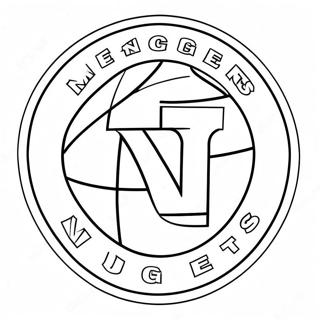 Denver Nuggets Logo Coloring Page 27833-22310