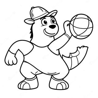 Denver Nuggets Mascot Coloring Page 27834-22318