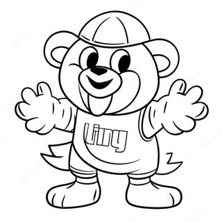 Denver Nuggets Mascot Coloring Page 27834-22319