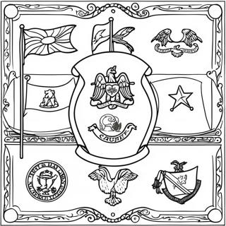 State Flags Coloring Page 27843-22316