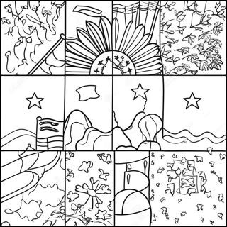 Colorful State Flags Coloring Page 27844-22322