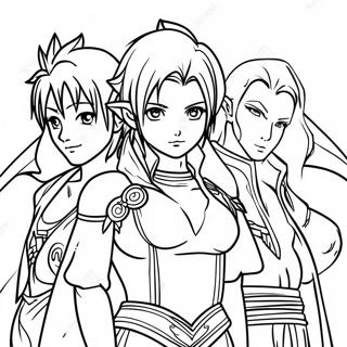 Final Fantasy Characters Coloring Page 27853-22331