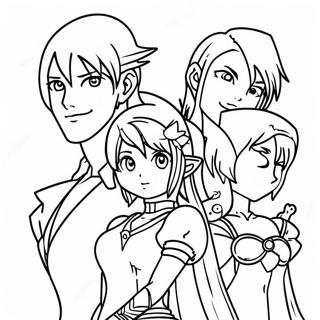 Final Fantasy Characters Coloring Page 27853-22332