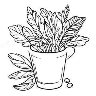 Herb Coloring Pages