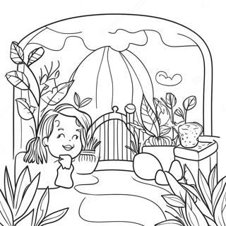 Fragrant Herb Garden Coloring Page 27864-22338