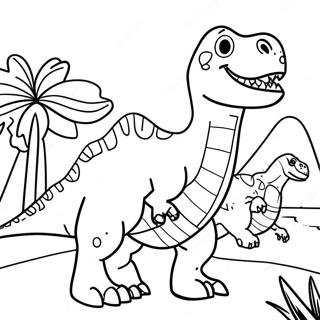 Jurassic Park Dinosaurs Coloring Page 27874-22347