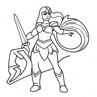 She Ra In Battle Armor Coloring Page 27904-22370