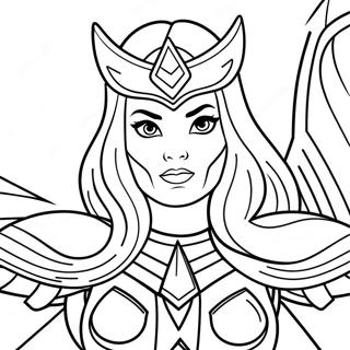 She Ra In Battle Armor Coloring Page 27904-22371