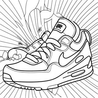 Air Max Sneakers Coloring Page 27933-22398