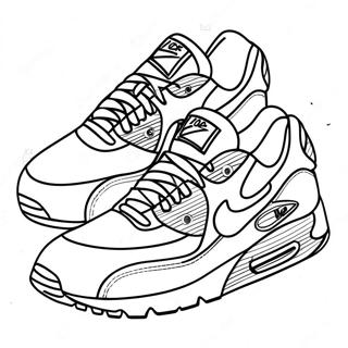 Air Max Sneakers Coloring Page 27933-22399