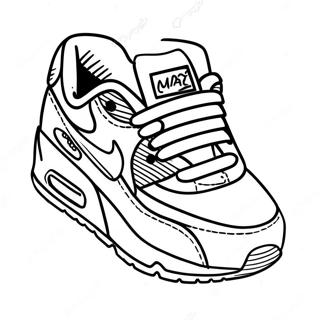 Air Max Sneakers Coloring Page 27933-22400