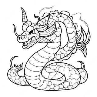 Majestic Shenron Dragon Coloring Page 27974-22426