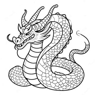 Majestic Shenron Dragon Coloring Page 27974-22427