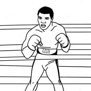 Muhammad Ali In The Ring Coloring Page 27994-22441