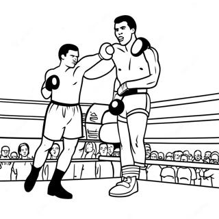 Muhammad Ali In The Ring Coloring Page 27994-22442