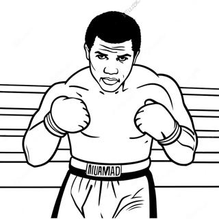 Muhammad Ali In The Ring Coloring Page 27994-22443