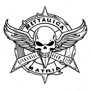 Metallica Logo Coloring Page 28013-22450