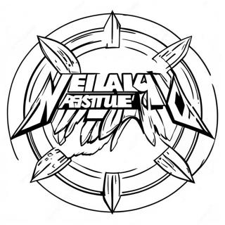 Metallica Logo Coloring Page 28013-22452