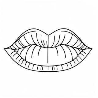 Lip Coloring Pages