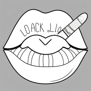 Bright And Colorful Lip Coloring Page 28034-22473