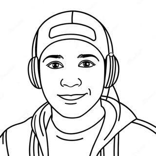 Youtuber Coloring Page 28043-22479