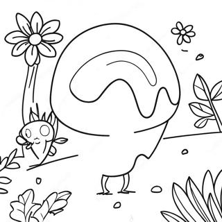 Colorful Gum Drop Garden Coloring Page 28064-22498