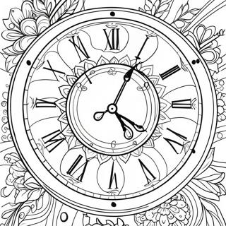 Clock Coloring Page 28073-22504