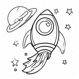 Colorful Rocket Launch Coloring Page 28094-22522