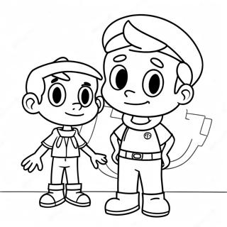 Timmy Turner With Fairy Godparents Coloring Page 28104-22530