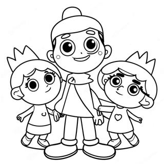 Timmy Turner With Fairy Godparents Coloring Page 28104-22532