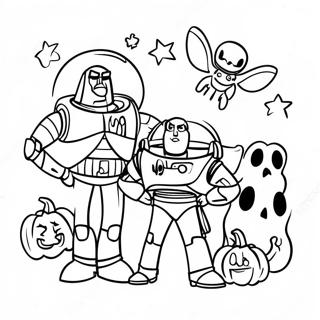 Toy Story Halloween Coloring Pages