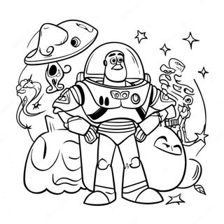 Toy Story Halloween Coloring Page 28113-22534