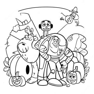 Toy Story Halloween Coloring Page 28113-22535