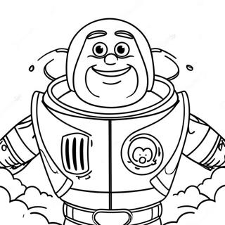 Buzz Lightyear In Spooky Costume Coloring Page 28114-22537