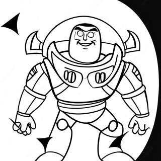 Buzz Lightyear In Spooky Costume Coloring Page 28114-22540