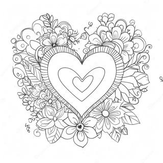 Valentines Heart Coloring Page 28143-22557