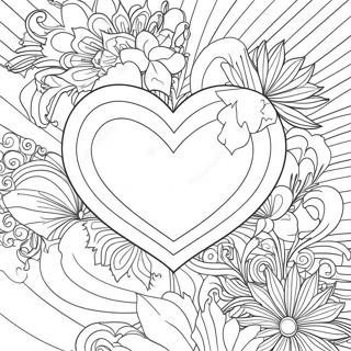 Valentines Heart Coloring Page 28143-22560