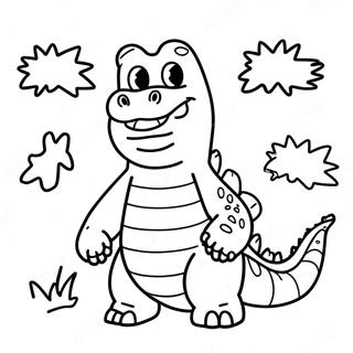 Cute Godzilla Among Us Character Coloring Page 28154-22569