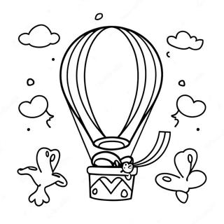 Colorful 8th Birthday Balloon Coloring Page 28164-22579