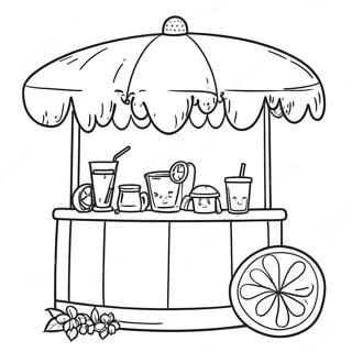 Lemonade Stand Coloring Page 2816-2285