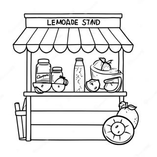 Lemonade Stand Coloring Page 2816-2286