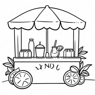 Lemonade Stand Coloring Page 2816-2287